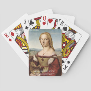 Jeu De Cartes Raphaël Femme au licorne Cadeaux et Cartes