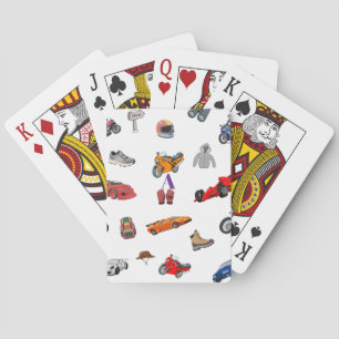 Jeu De Cartes Raquette de Ping Pong à motif de sport mécanique p