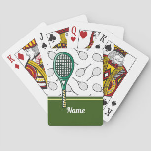 Jeu De Cartes Raquette de tennis avec nom