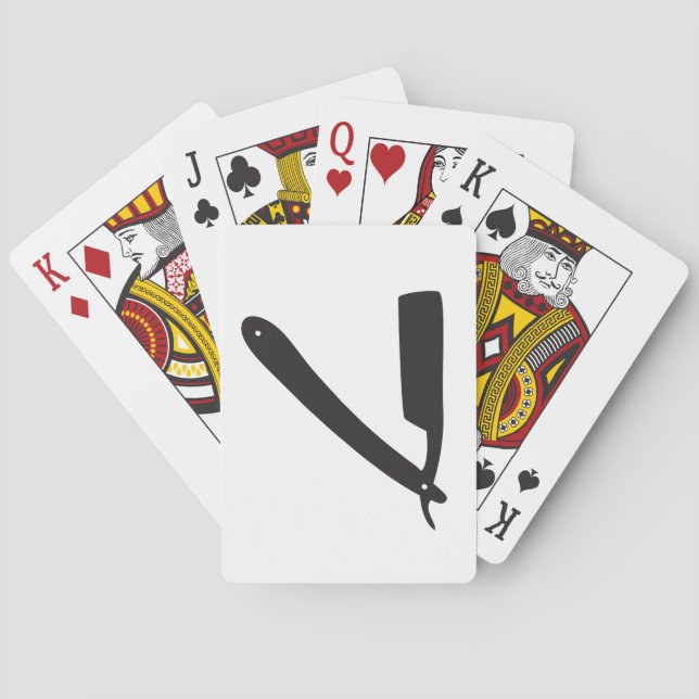 Jeu De Cartes rasoir barbershop (dos)