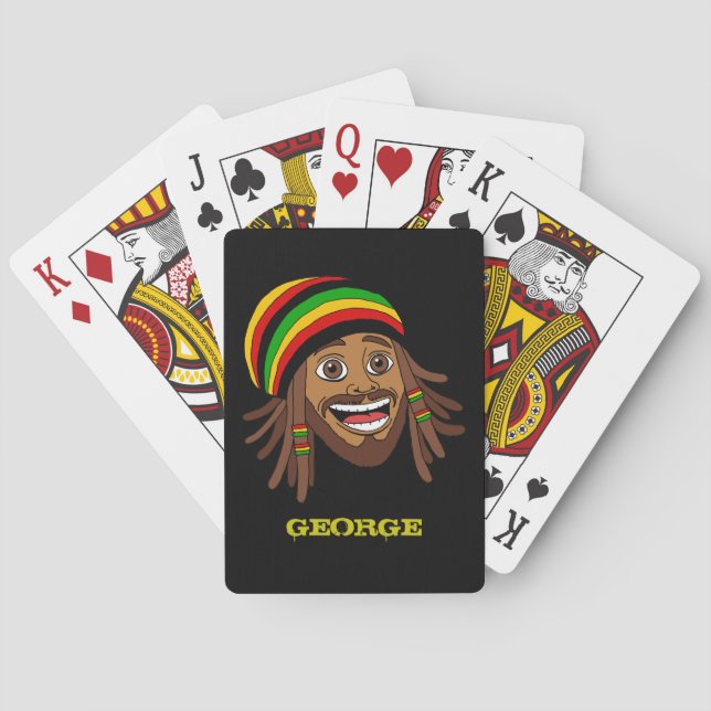 Jeu De Cartes Rasta Man Jamaïcain (dos)