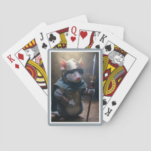 Jeu De Cartes Rat médiéval avec cartes de jeu Spear