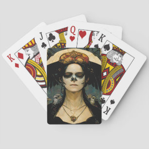 Jeu De Cartes Raven Witch 4 Imaginaire Horreur Goth Gothique