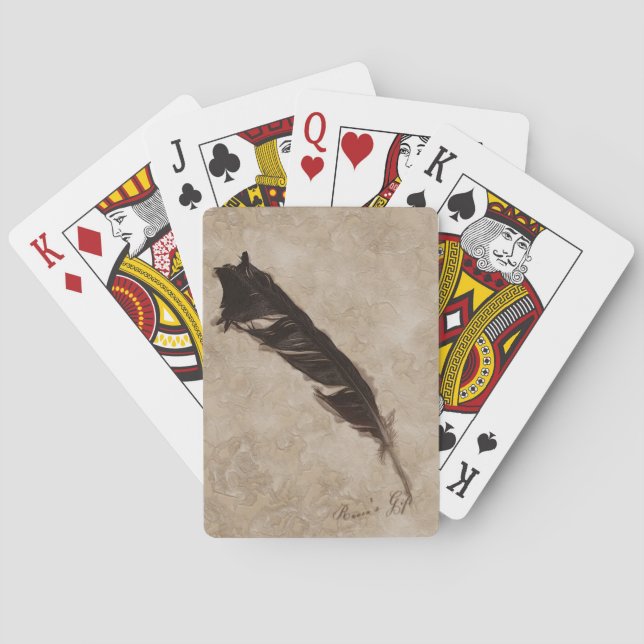 Jeu De Cartes Raven's Feather Bird-lover Crow design (dos)