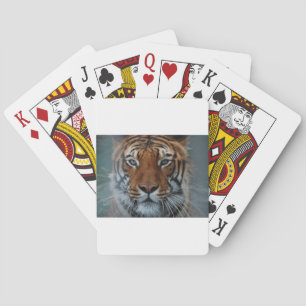 Jeu De Cartes Rayures de chat tigré Brouillard de la jungle Anim