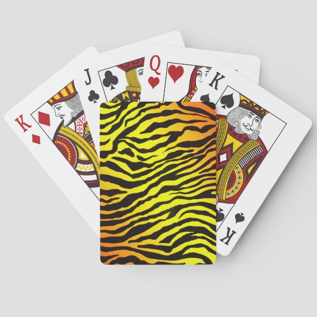 Jeu De Cartes Rayures de tigre (dos)