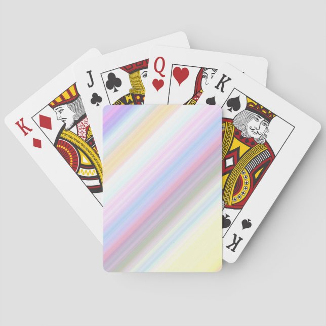 Jeu De Cartes Rayures pastel (dos)
