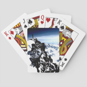 Jeu De Cartes Réalisation de l'alpiniste hiver de neige