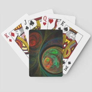 Jeu De Cartes Rebirth Green Abstract Art