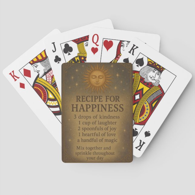 Jeu De Cartes Recette de bonheur (dos)