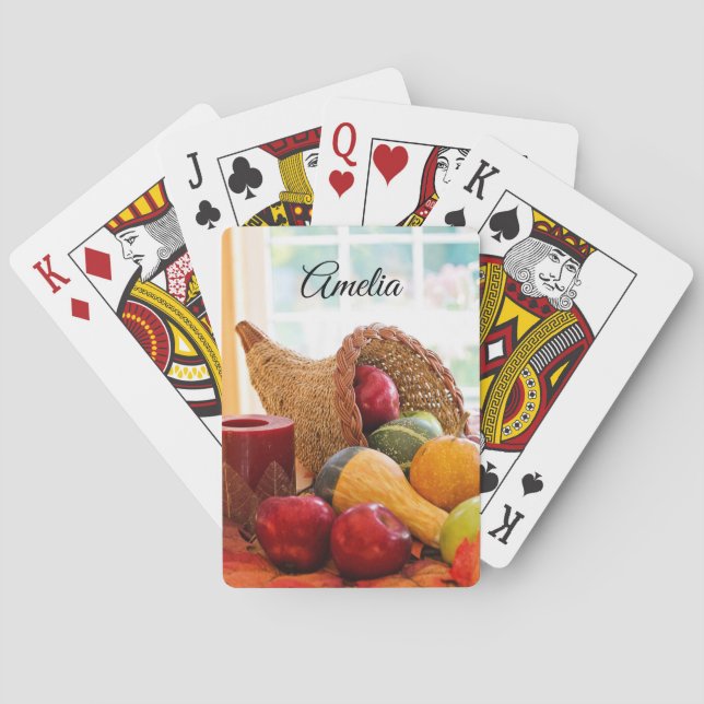 Jeu De Cartes Récolte classique de la table d'abondance (dos)