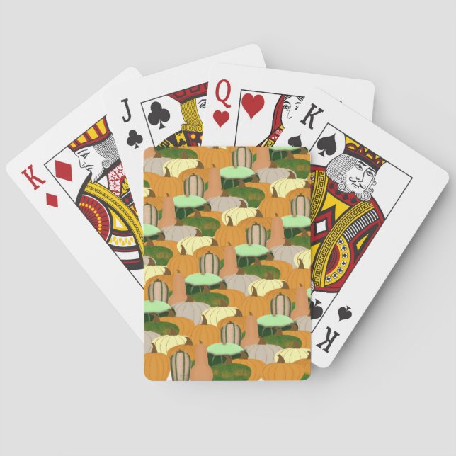 Jeu De Cartes Récolte Motif d'automne (dos)