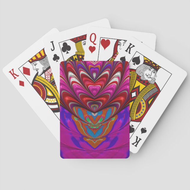 Jeu De Cartes Red Blue Purple Design Jouer Cartes ~ Original (dos)