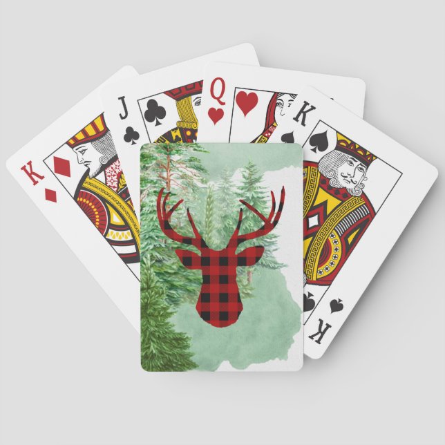 Jeu De Cartes Red Buffalo a joué des cartes avec Buck Deer (dos)