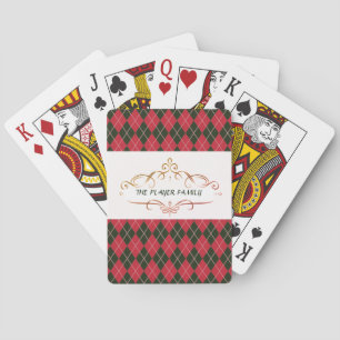 Jeu De Cartes RED HARLEQUIN PERSONNALISÉ Bicycle Jouer Cartes
