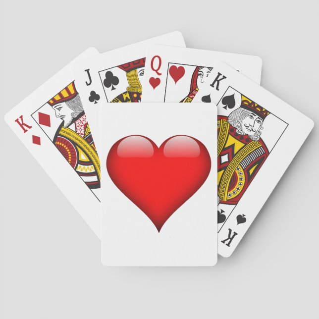 Jeu De Cartes Red Heart Love (dos)