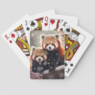Jeu De Cartes Red Panda Animal Wilderness Art coloré