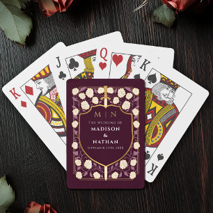 Jeu De Cartes Red Royal Sword Bouclier de mariage Favoriser