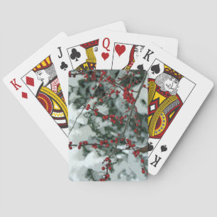 Jeu De Cartes Red Winter Berries Noël Fêtes Jouer Cartes