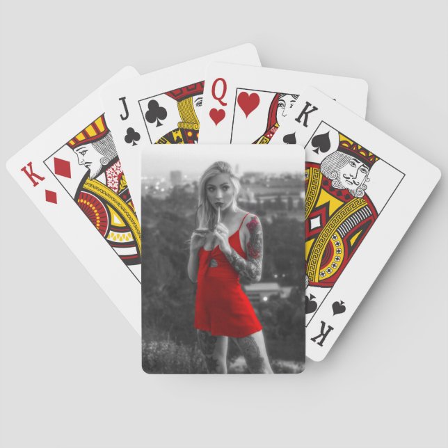Jeu De Cartes Red woman (dos)