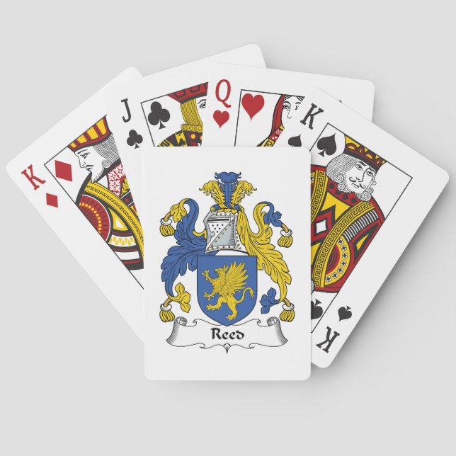Jeu De Cartes Reed Family Crest (dos)