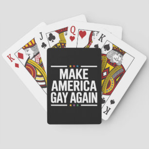 Jeu De Cartes Refaire l'Amérique Gay Encore Drôle Mois de la Fie