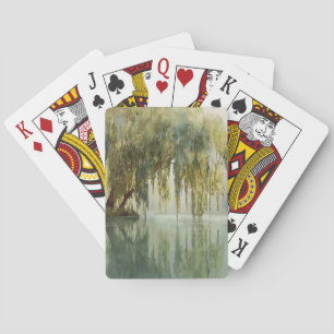 Jeu De Cartes Reflet d'arbre de saule serein Art de la nature (8