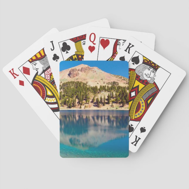 Jeu De Cartes Reflets sur le lac Helen, Lassen Volcanic (dos)