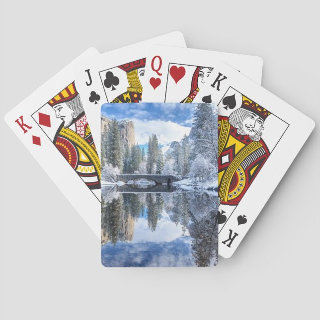 Jeu De Cartes Réflexion d'hiver chez Yosemite (dos)