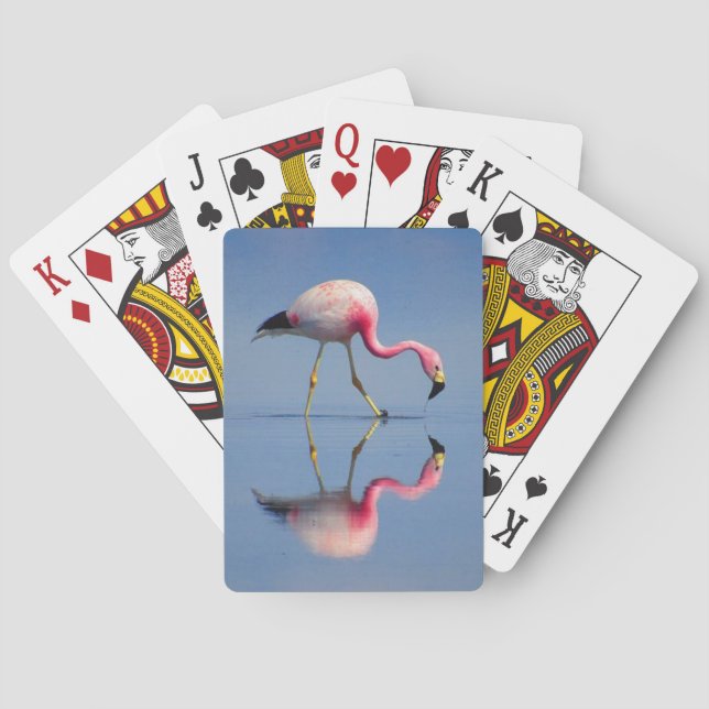 Jeu De Cartes réflexion flamingo (dos)