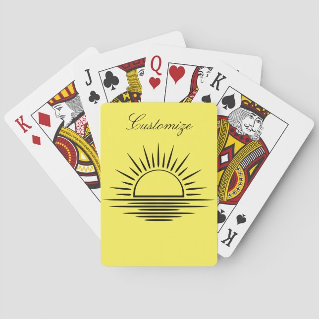 Jeu De Cartes Réflexion Sunrise/Sunset Thunder_Cove (dos)