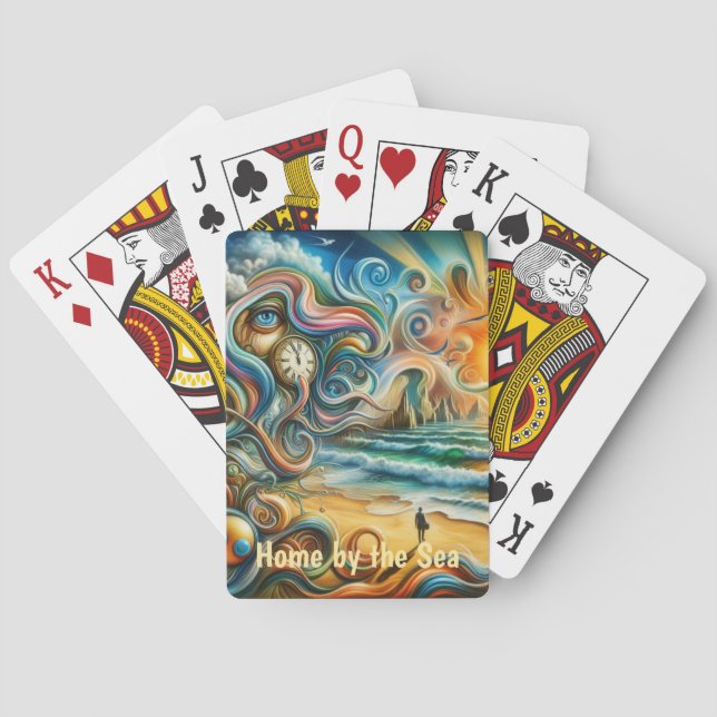 Jeu De Cartes Réflexions intemporelles : paysage de rêve côtier  (dos)
