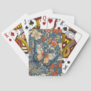 Jeu De Cartes Regal Butterfly Amidst William Morris Floral