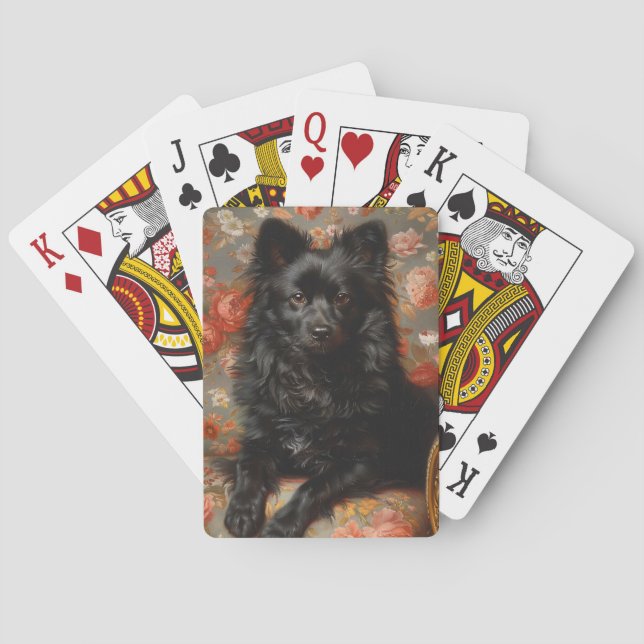 Jeu De Cartes Regal Schipperke Chien Vintage (dos)