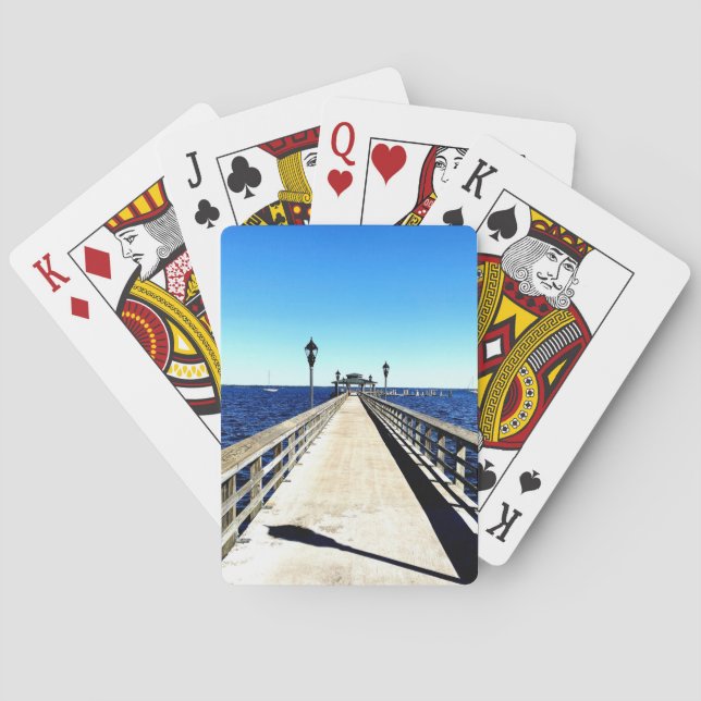 Jeu De Cartes Regardant le long de la jetée (dos)