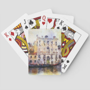 Jeu De Cartes Regarde OD Venise faite dans l'aquarelle