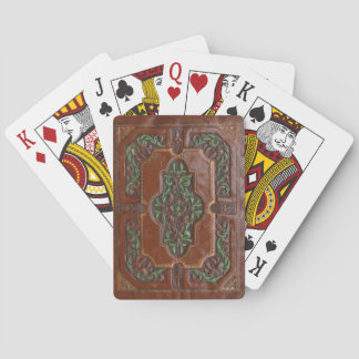 Jeu De Cartes Regarder en cuir intégré ~ Jouer des cartes
