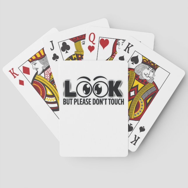 Jeu De Cartes Regardez, mais ne touchez pas (dos)