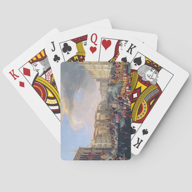 Jeu De Cartes Regatta Held in Honour of Frederick VI of Denmark (dos)