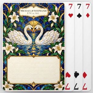 Jeu De Cartes Registre de mariage des invités avec cartes à sign