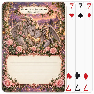 Jeu De Cartes Registre de mariage des invités avec deck de carte