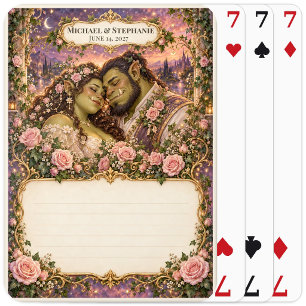 Jeu De Cartes Registre de mariage Ogre pour les invités avec car