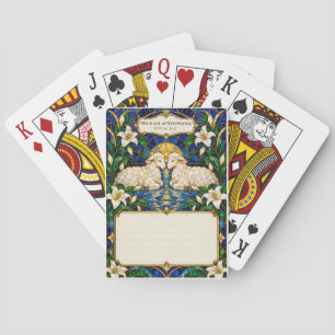 Jeu De Cartes Registre de mariage pour invités avec cartes à sig