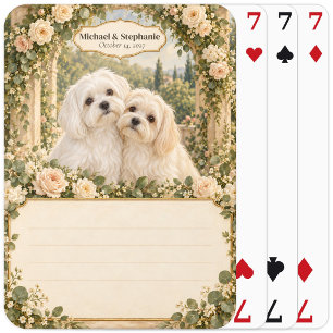 Jeu De Cartes Registre de mariage pour invités avec deck de cart