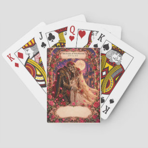 Jeu De Cartes Registre de signatures de mariage squelette