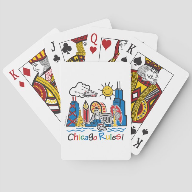 Jeu De Cartes Règles de Chicago (dos)