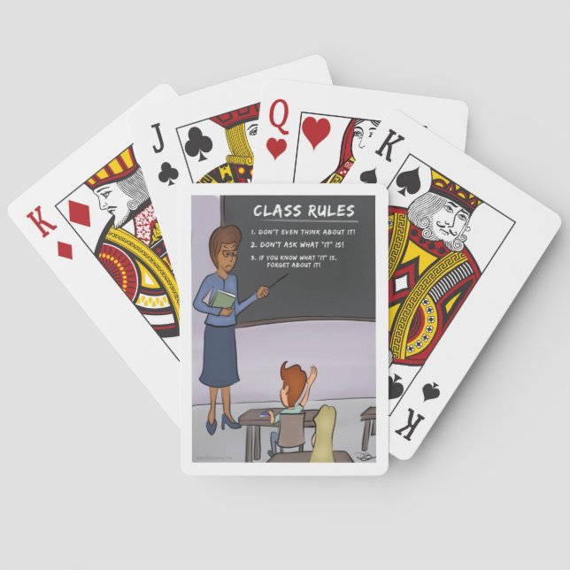 Jeu De Cartes Règles de classe Lecture de cartes (dos)