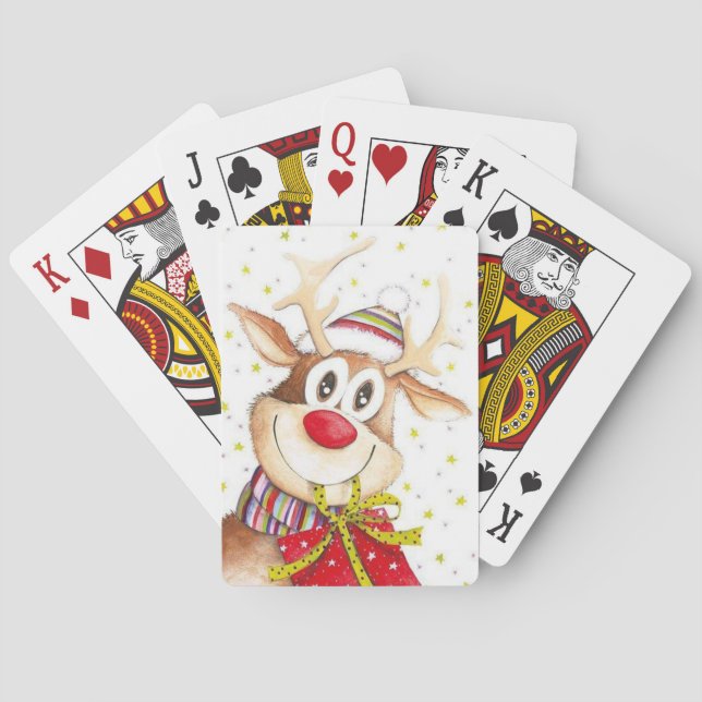 Jeu De Cartes Reinder de Noël (dos)