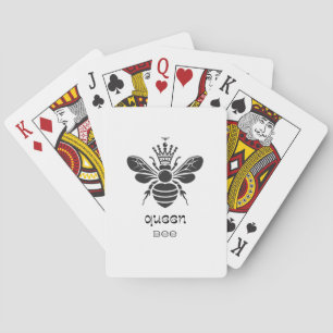 Jeu De Cartes "Reine Abeille" Noir et Blanc