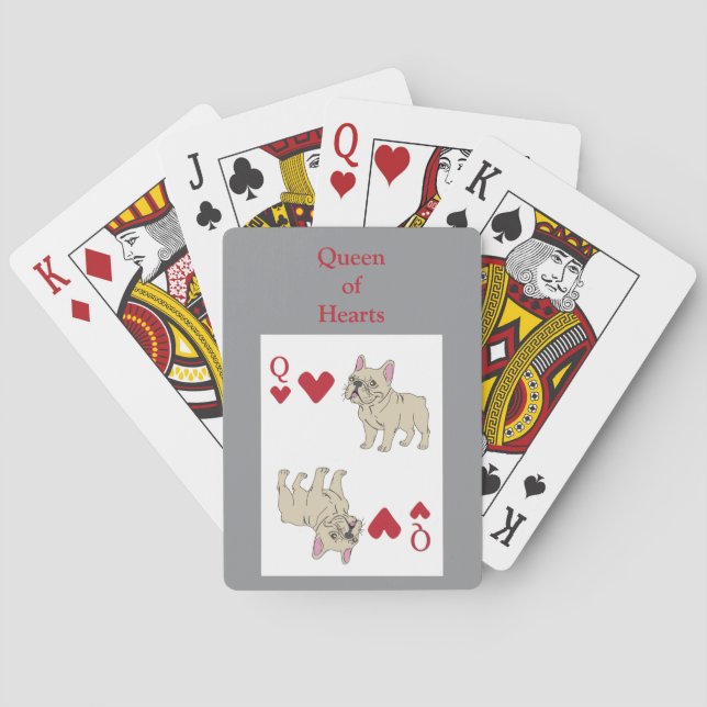 Jeu De Cartes Reine de Cœur (dos)